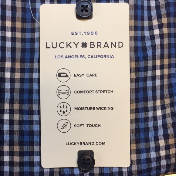 NWT Lucky Brand Mens' Tailored Fit Dress Shirt - Picture 2 of 4